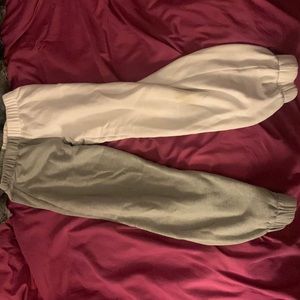 Hollister Grey&White Ultra High-Rise sweatpants/joggers